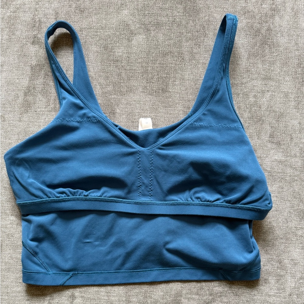 Lululemon Women’s Align Tank Top Blue Borealis Size 14 Nulu Fabric Crop Tank - Picture 8 of 9